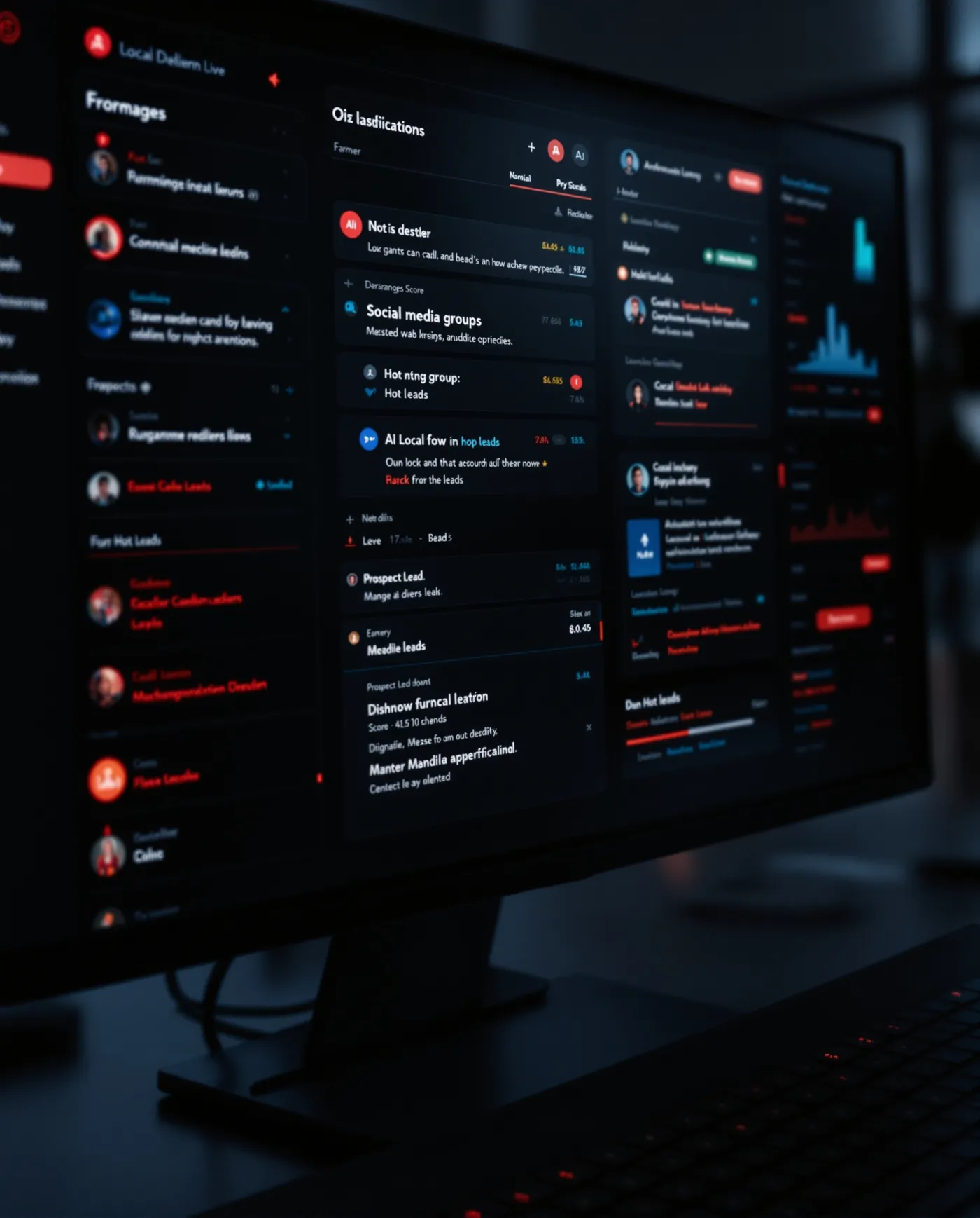 AI lead generation agent illustration